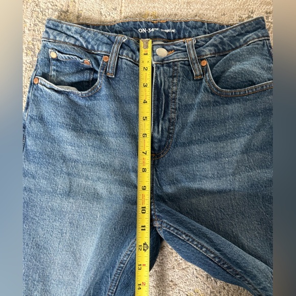 On 34th Straight High Rise Leg Jean - Picture 9 of 10